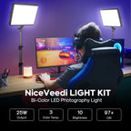 Kit de iluminación para fotografía de 2 paquetes