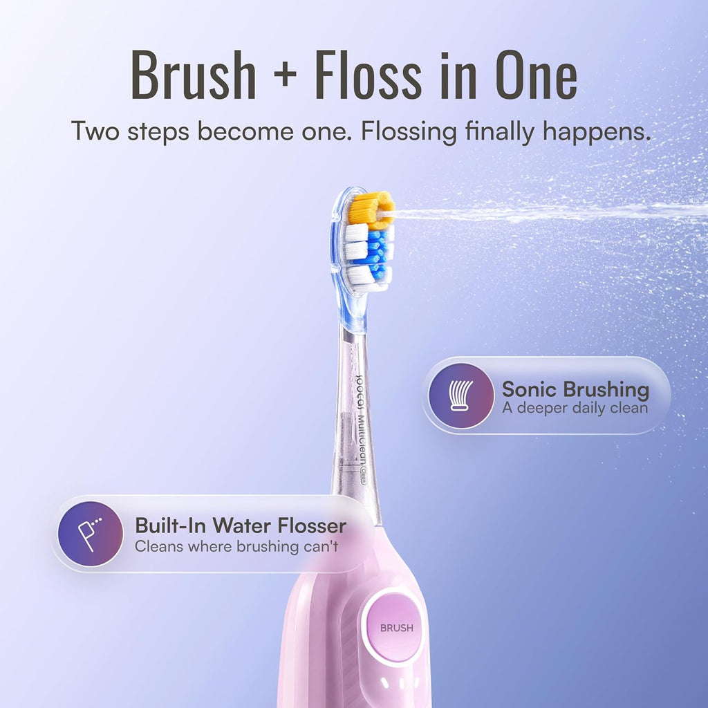 Soocas NEOS II SE - Cepillo de dientes eléctrico 2 en 1 con hilo dental de