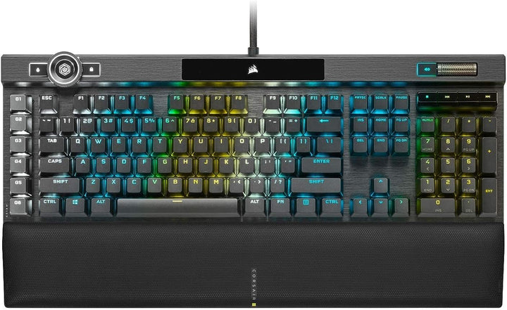 Corsair Teclado para juegos con cable óptico mecánico K100 RGB - Di...