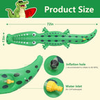 Aspersor de agua para niños, aspersor inflable de cocodrilo grande