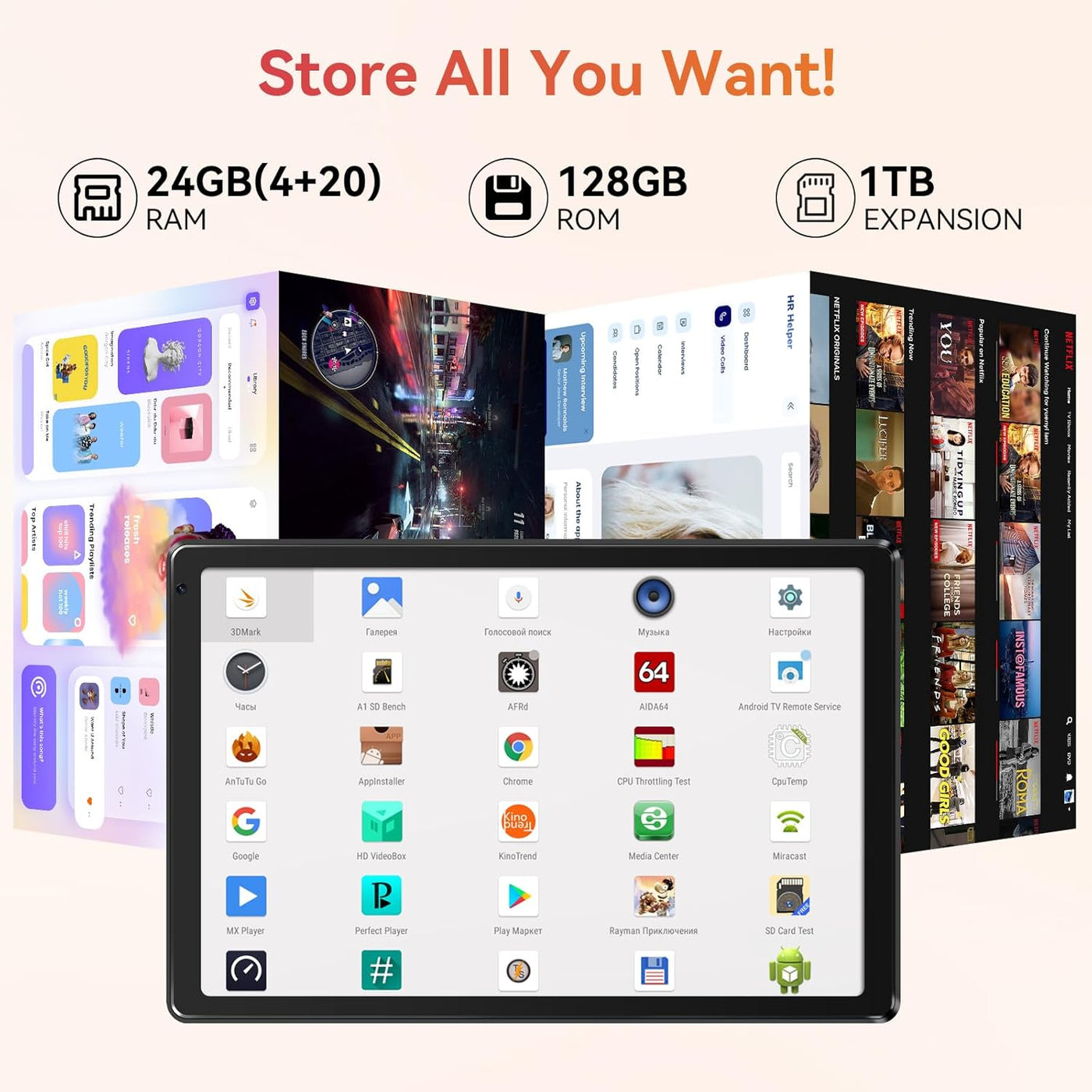URAO Tableta, Tablet de 10.1" Android con procesador Octa-core...