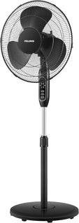 PELONIS Ventilador de pedestal oscilante ajustable de 16" con c...