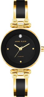 Anne Klein - Reloj de brazalete con esfera de diamante auténtico para mujer