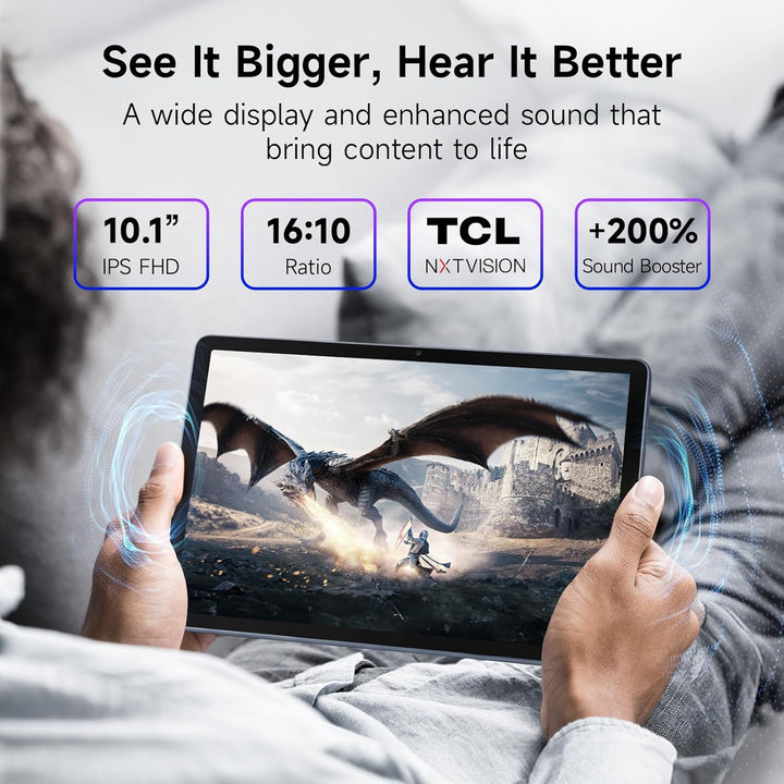 TCL Tableta Android TAB 10 Gen 4, pantalla FHD IPS de 10.1 pulgadas...