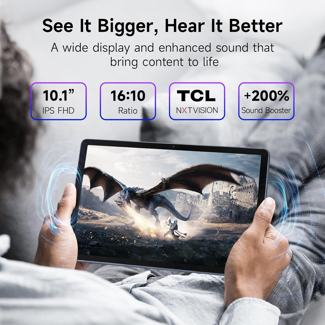 Tableta Android TCL TAB 10 Gen 4, pantalla 10.1\u201D FHD, CPU Octa...