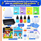ButterflyEdufields - Mini kit de ingeniería para niñas de 8, 10, 12, 15 años y más de 100 experimentos científicos para niños de 4, 5, 6, 7, 8 años