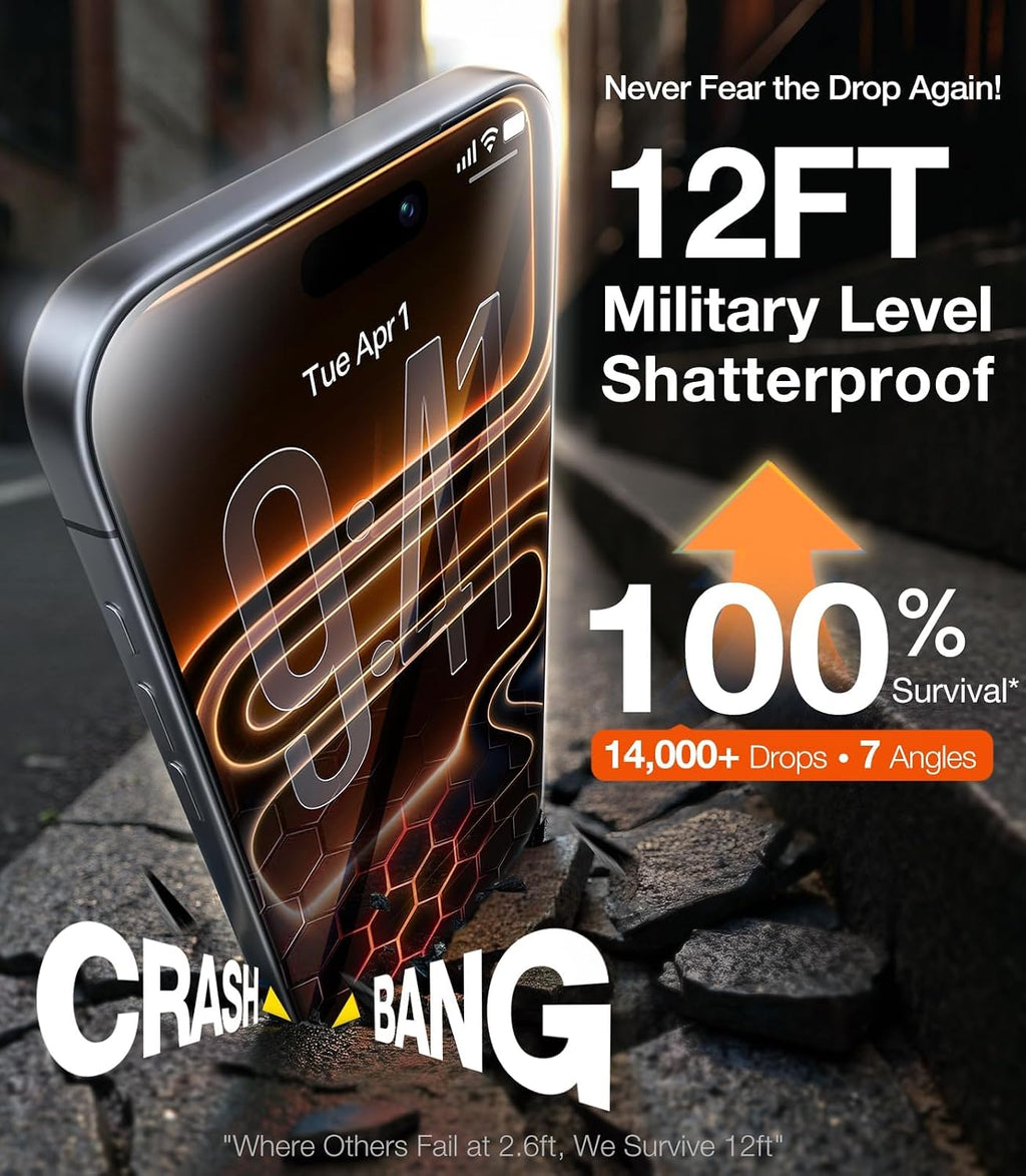 UltraGlass Top 9H+ Armor - Protector de pantalla de privacidad para iPhone