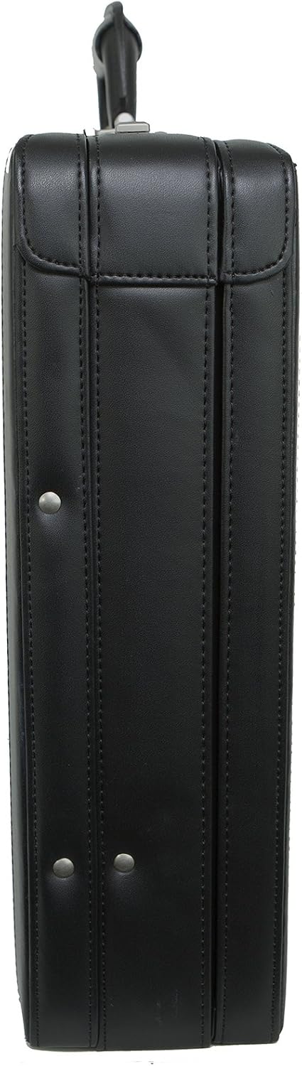 Alpine Swiss Maletín para hombre | Maletín extensible de cuero genuino para hombres | Estuche de negocios con bloqueo de combinación doble