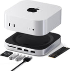 Satechi Mac mini M6, M5 Pro, M4 Hub & Stand con NVMe SSD Enclosure, Silver