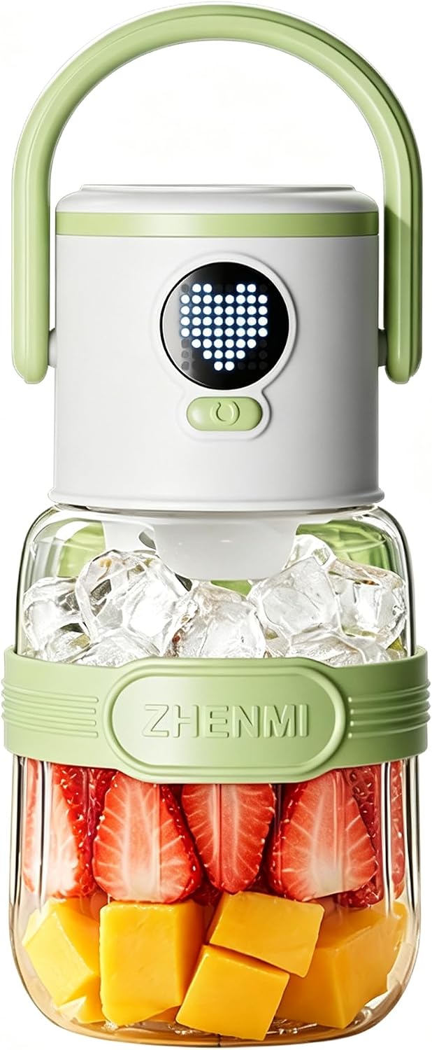 J21 Licuadora portátil inalámbrica sin BPA, trituradora de hielo de 33 onzas para batidos y batidos, apta para lavavajillas, material de grado alimenticio, fácil de limpiar, perfecta para la