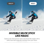 Insta360 X4 Air Kit de esquí - Cámara 360 de 8K impermeable, Negro grafito, Paquete de esquí