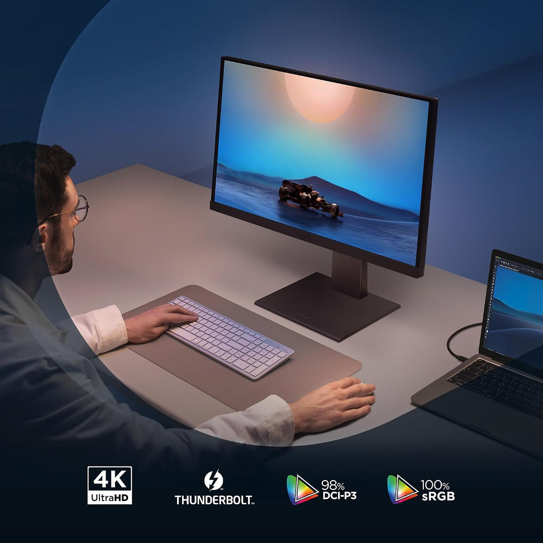 ViewSonic VP2488-4K Monitor IPS 4K UHD de 24 pulgadas, Thunderbolt...