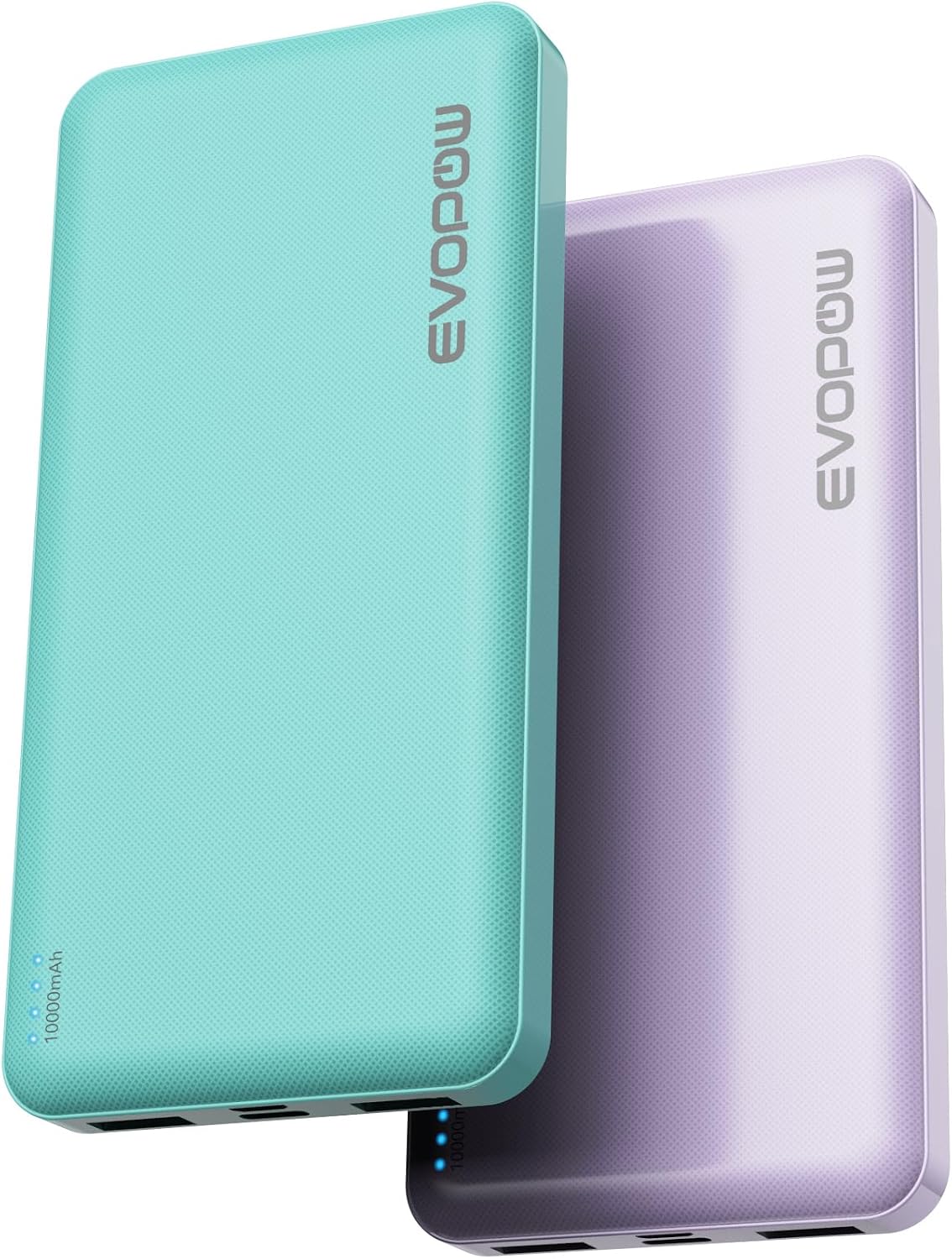 Evopow - Paquete de 2 cargadores portátiles, batería externa de 100...