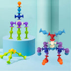TOYARA Juego de construcción de juguetes de ventosa de 48 piezas