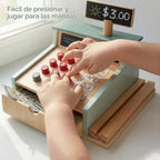 PairPear Caja Registradora de Juguete de Madera, Juguetes de Juego