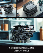 Nifeliz Juego de Construcción de Motor V8, Exclusivo Modelo de Motor de Coleccionista Avanzado, Juguete para Experimentos de Ciencias Físicas para Adultos, Decoración para Hogar u Oficina (2725 PIEZAS