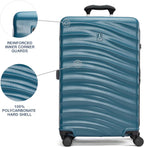 Travelpro Maxlite Air V2 Maleta de rueda giratoria con lados duros expandible, Verde azulado