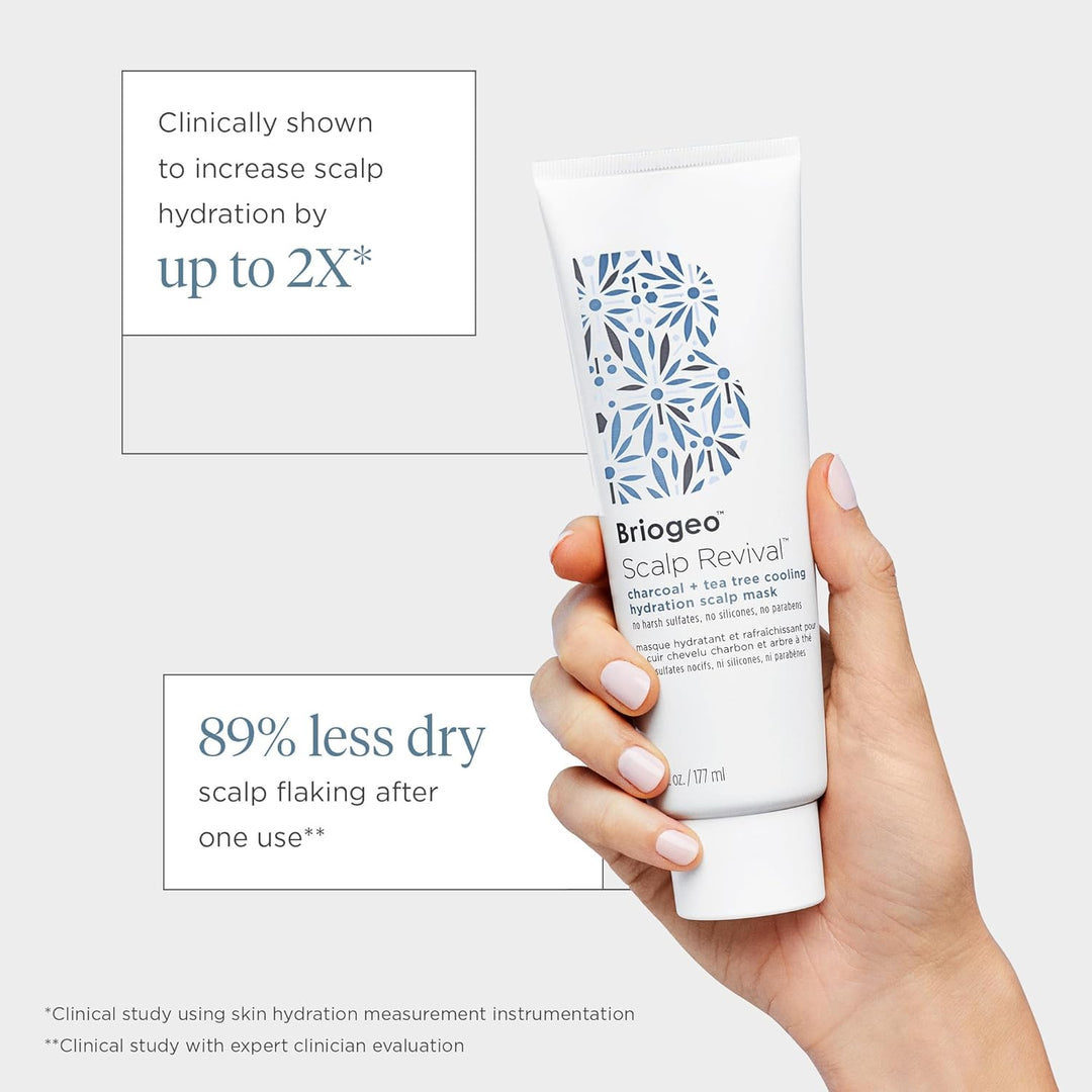 Briogeo Scalp Revival Charcoal + Tea Tree - Mascarilla refrescante...