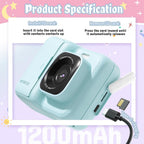 Cámara de impresión instantánea para niños, 1080P con tarjeta de 32