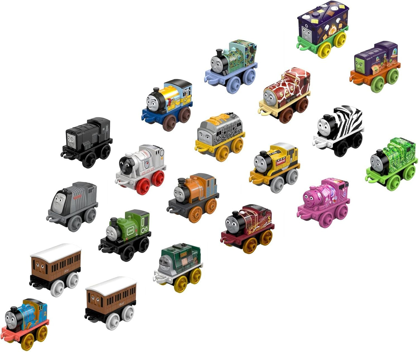 Thomas Friends Trenes de juguete MINIS - Paquete de 20