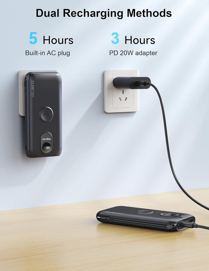 Portable Charger, 10000mAh 22.5W Power Bank Fast Charging with Buil...
