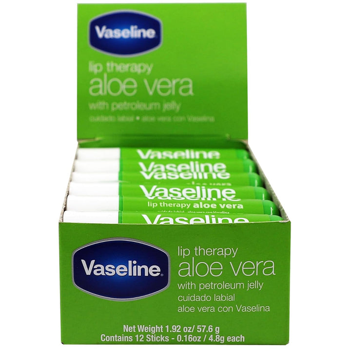 Labio Vaselina Sin Backer Card Aloe - Caja de 12 unidades