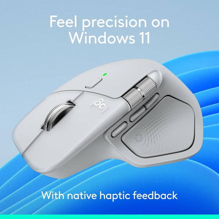 Logitech MX Master 4, mouse inalámbrico ergonómico con retroaliment...