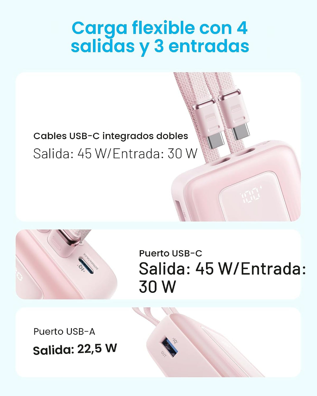 Anker Zolo - Banco de energía (versión actualizada 2025), carga ráp...