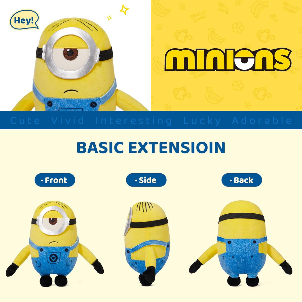 MINISO Animales de Peluche Minions de 9'' Juguete
