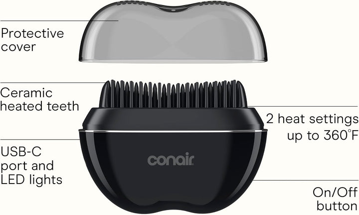 Conair Herramienta de retoque 5 Minute Fix Cepillo alisador, recarg...