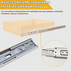 Organizador de gabinete extraíble, 14 pulgadas de ancho x 21 pulgadas de profundidad x 19 pulgadas de alto, cajones extraíbles de madera con deslizamiento y cierre suave, organizador de gabinete de