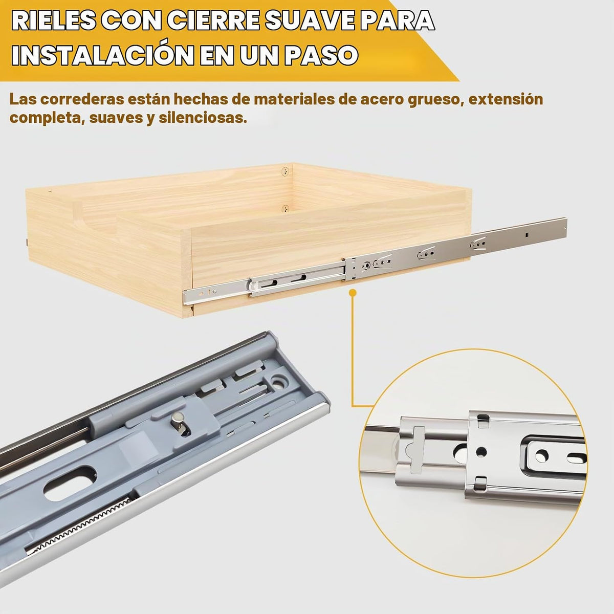Organizador de gabinete extraíble, 14 pulgadas de ancho x 21 pulgadas de profundidad x 19 pulgadas de alto, cajones extraíbles de madera con deslizamiento y cierre suave, organizador de gabinete de