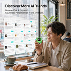 AIPI Lite AI Robot Companion, personaje personalizado, encubrimiento de voz, soporte de base de conocimientos, robot de escritorio AI alimentado por ChatGPT (verde)