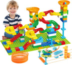 Bloques de construcción Marble Run, juguete STEM de 128 piezas con