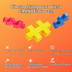 PLUS PLUS Estuche de viaje grande con 15 piezas grandes, bloques grandes