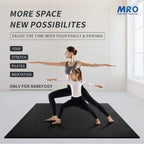 Extra Large Yoga Mat, 12'x6'/9'x6'/7'x5'/6'x4' (9MM)