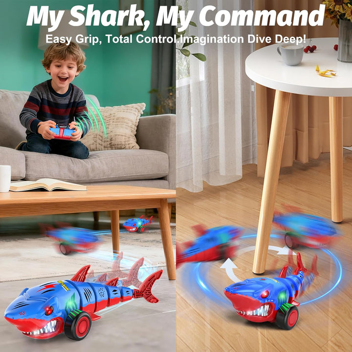 Laradola Coche de juguete Shark RC para niños vehículo de