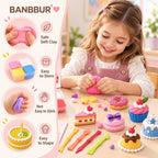 BANBBUR Arcilla seca al aire para niños, 12 proyectos de postre