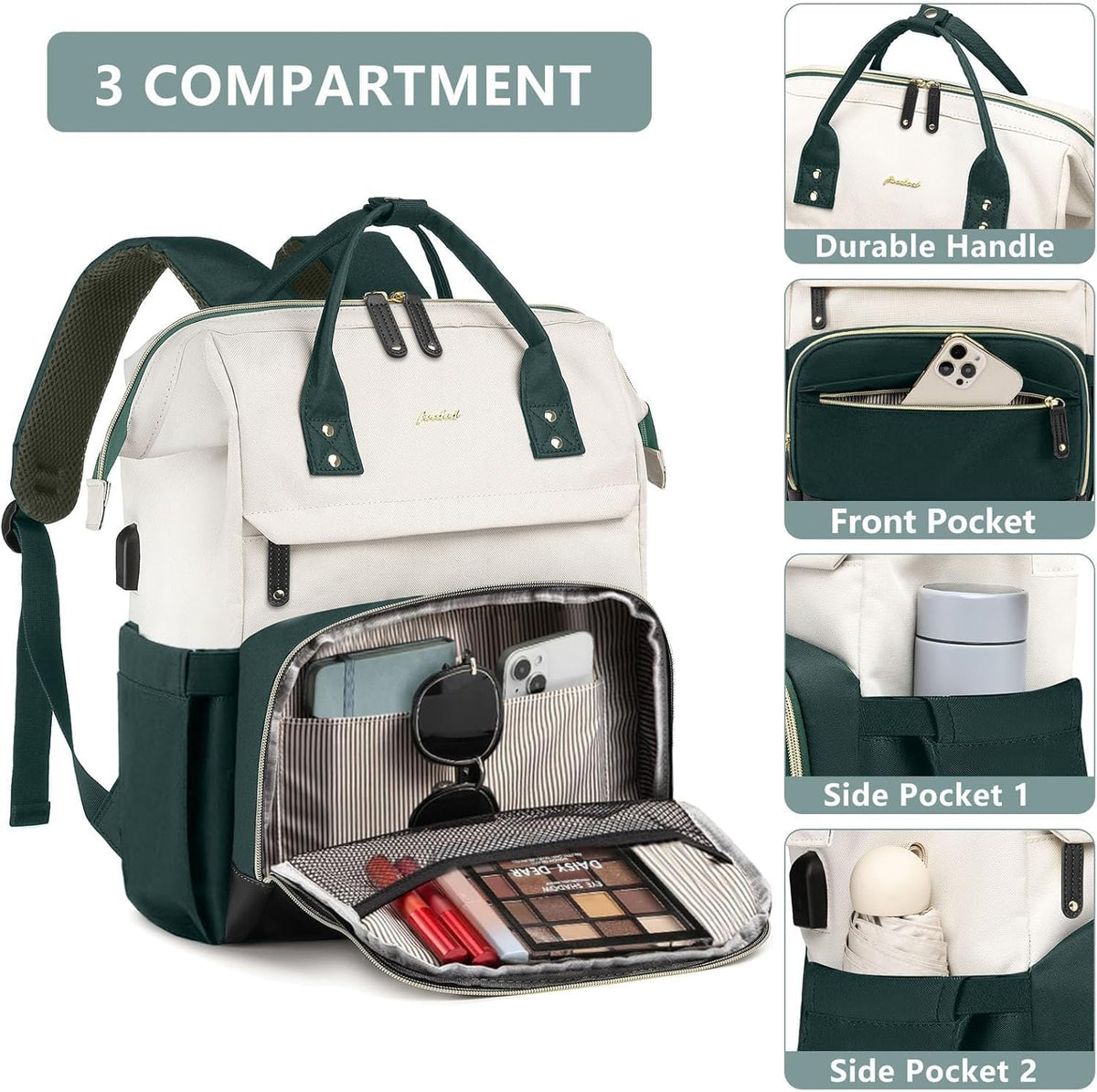 Mochila para laptop Bolsa de trabajo para mujer: bolsa de trabajo d...