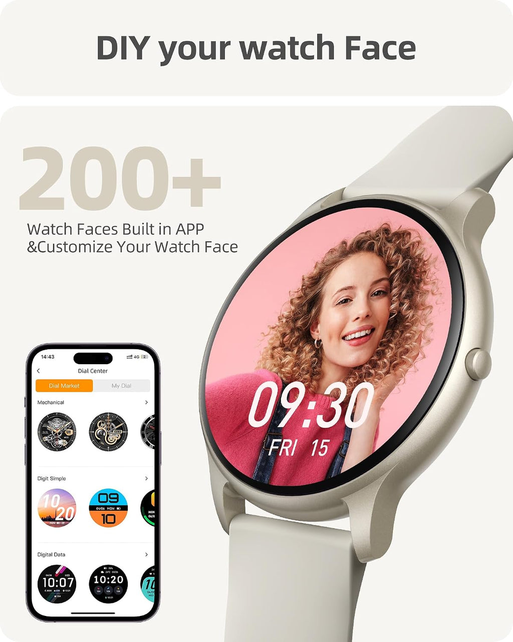 Parsonver Reloj inteligente (respuesta/hacer llamadas), rastreador de