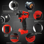 Destornillador de impacto inalámbrico de 1/4 pulgadas compatible