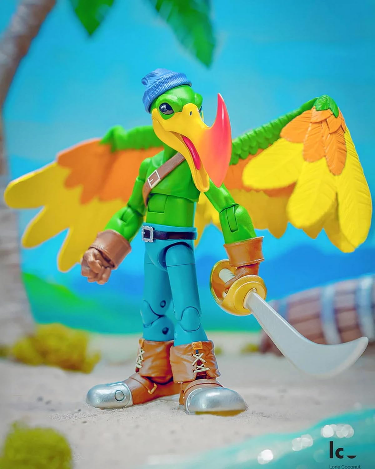 Plunderbeak Raider Flynch Bird - Figura de acción de pirata