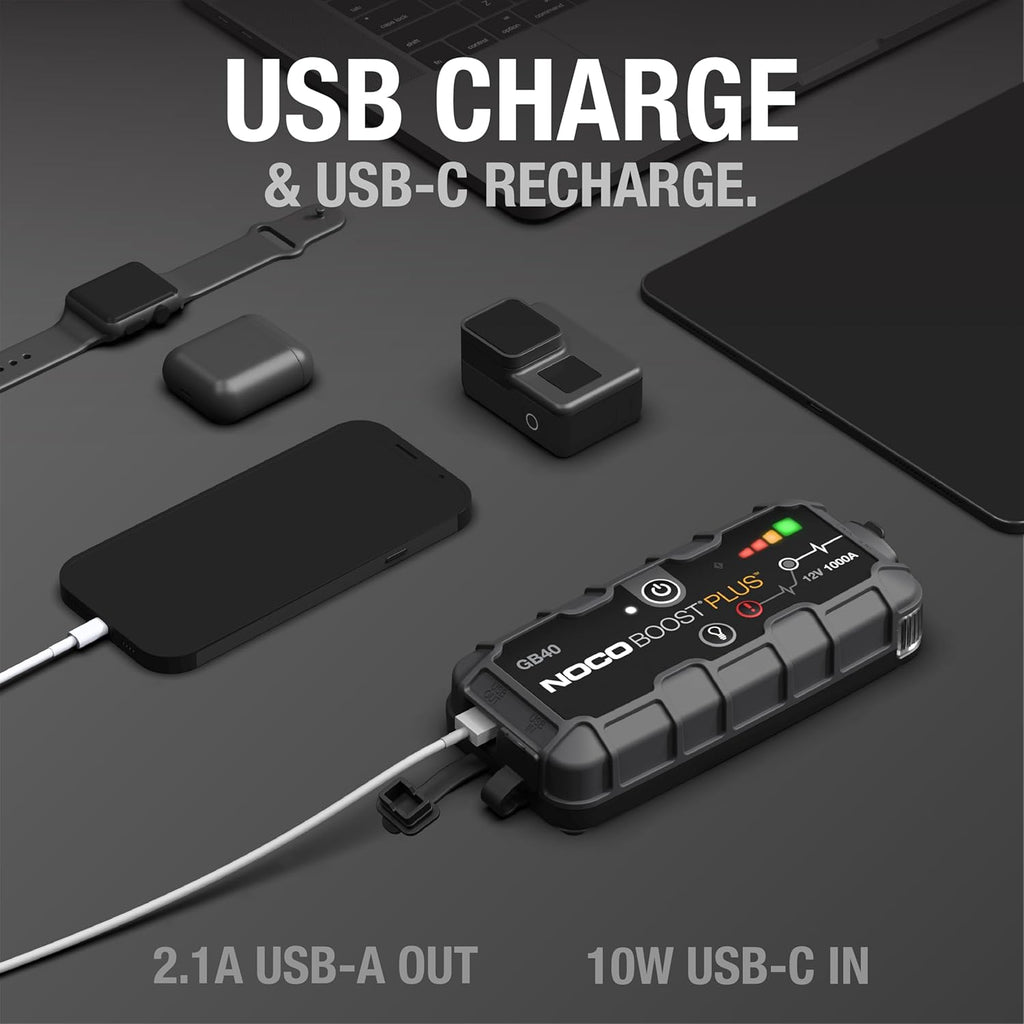NOCO Boost GB40 12V 1000A UltraSafe Arrancador portátil de litio