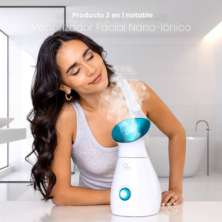 Pure Daily Care NanoSteamer Grande 3 en 1 Vaporizador Facial Nano I...