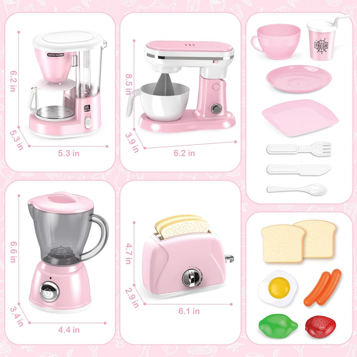 Shemira Accesorios de Cocina de Juguete, Juego de Electrodomésticos...