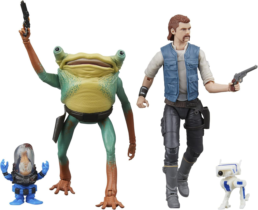 STAR WARS The Black Series Cal Kestis, BD-1, Turgle & Skoova Stev,...