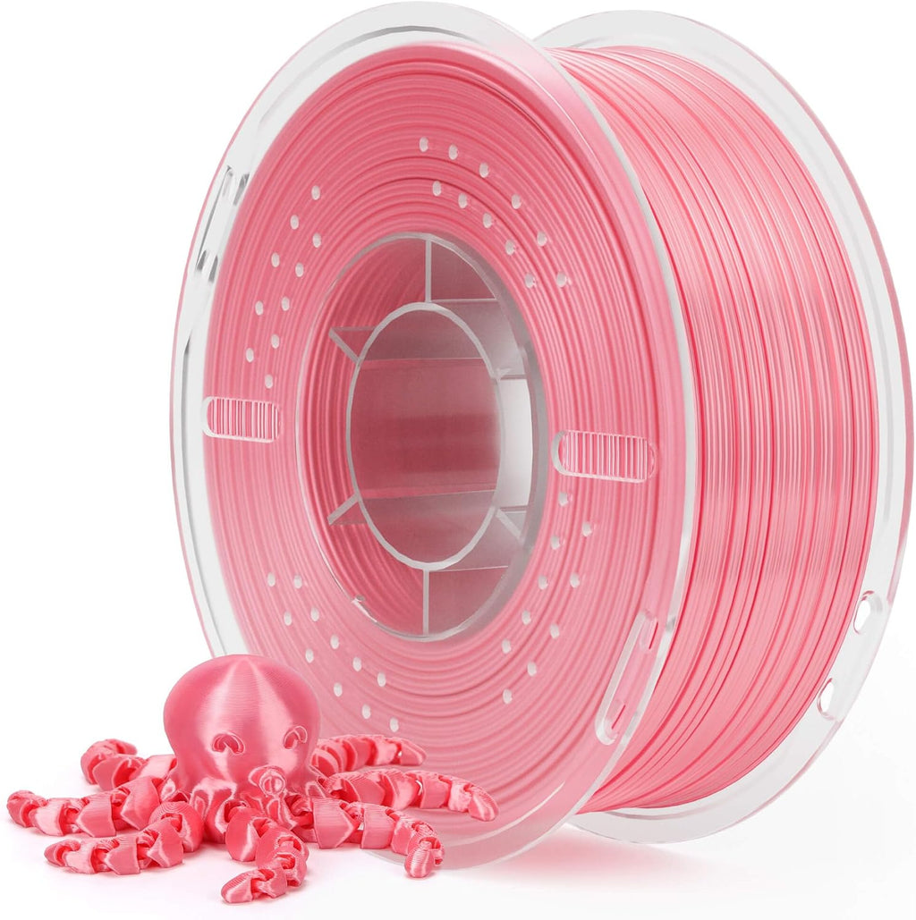 ELEGOO Filamento PLA seda para impresora 3D de 0.07 in, color rosa...