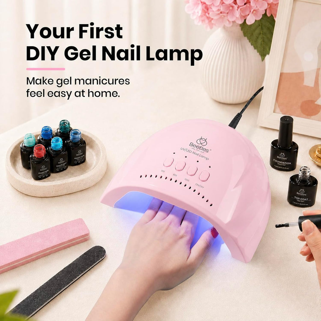 Beetles - Lámpara de uñas UV \u2013 Lámpara LED de uñas con 3 tempo...