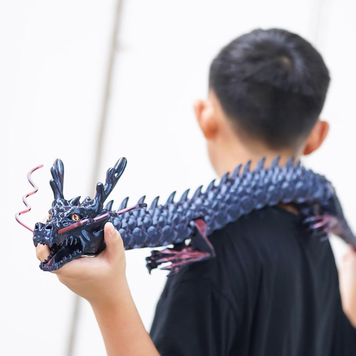 Juguetes de dragón grandes impresos en 3D, animales XXL de 47.3 pul...