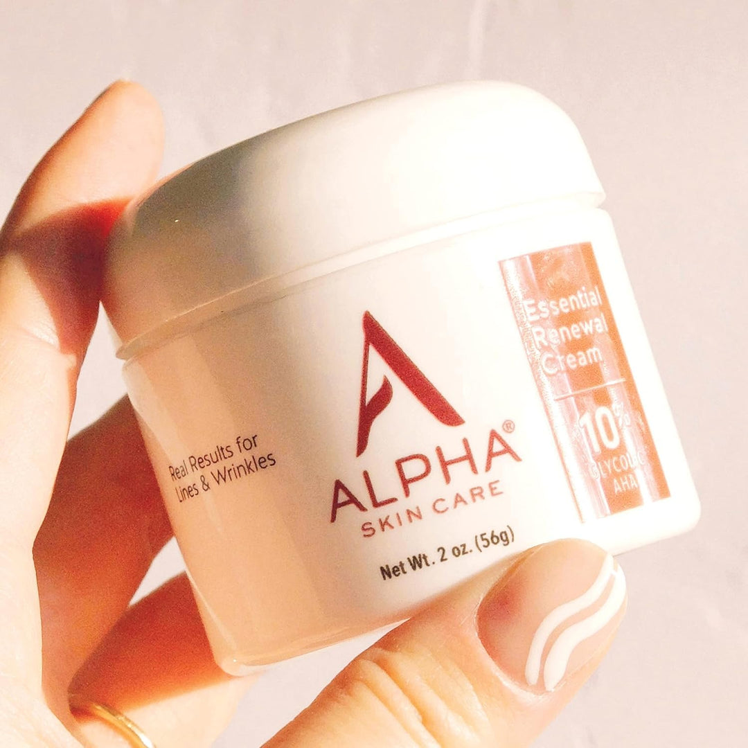 Alpha Crema renovadora esencial para el cuidado de la piel, AHA 10%...